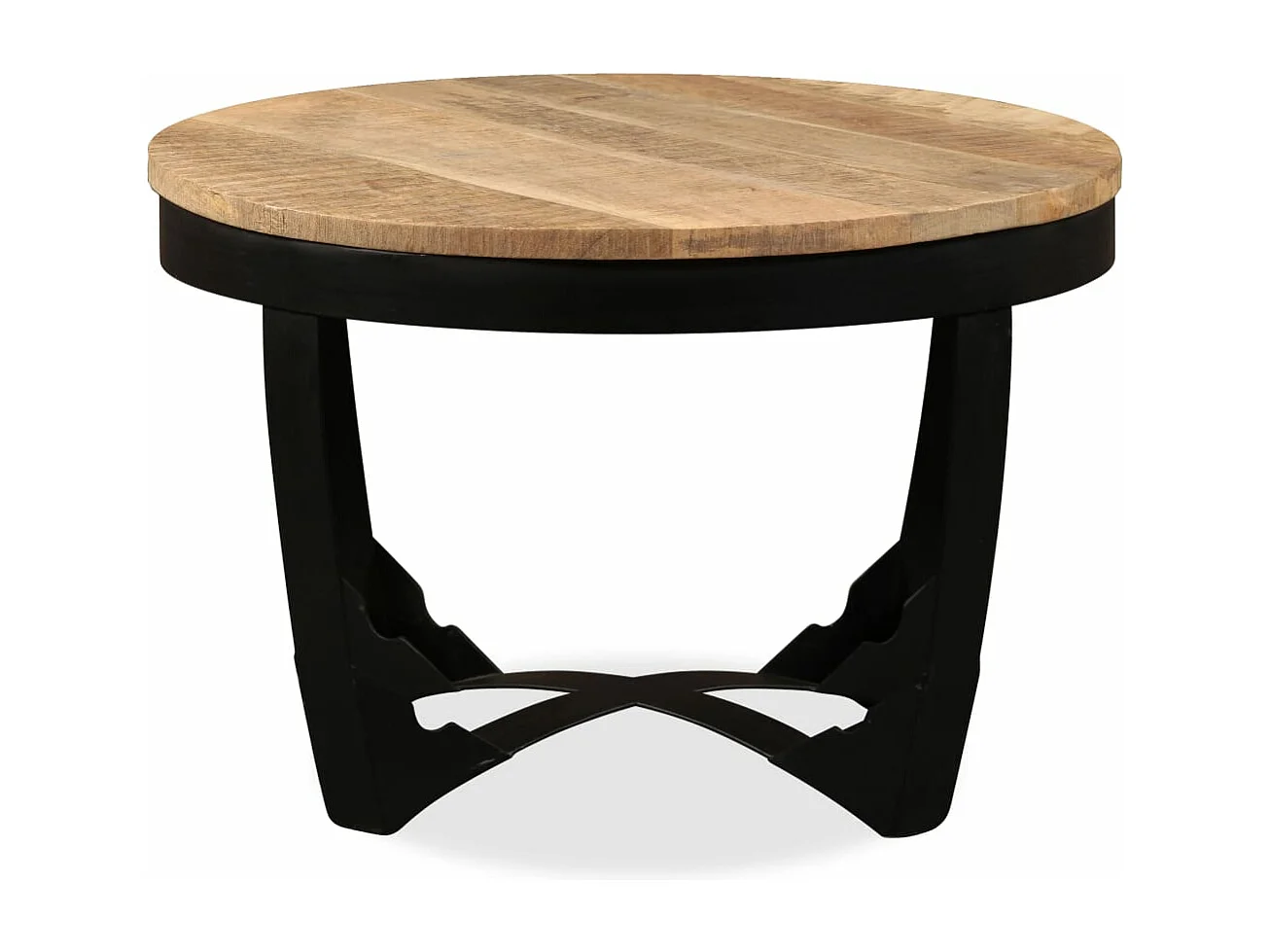 Mesa de apoio madeira de mangueira maciça áspera 60x40 cm