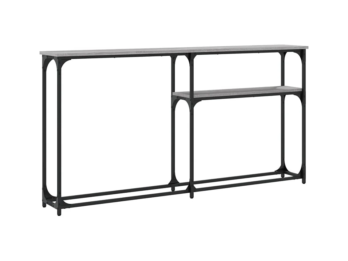 Table console sonoma gris 145x22,5x75 cm bois d'ingénierie