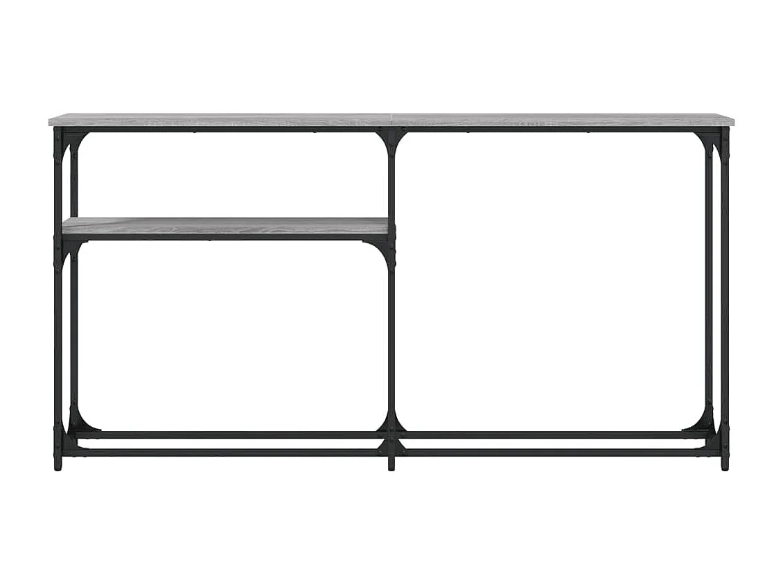 Mesa consola 145x22,5x75cm derivados de madeira cinzento sonoma