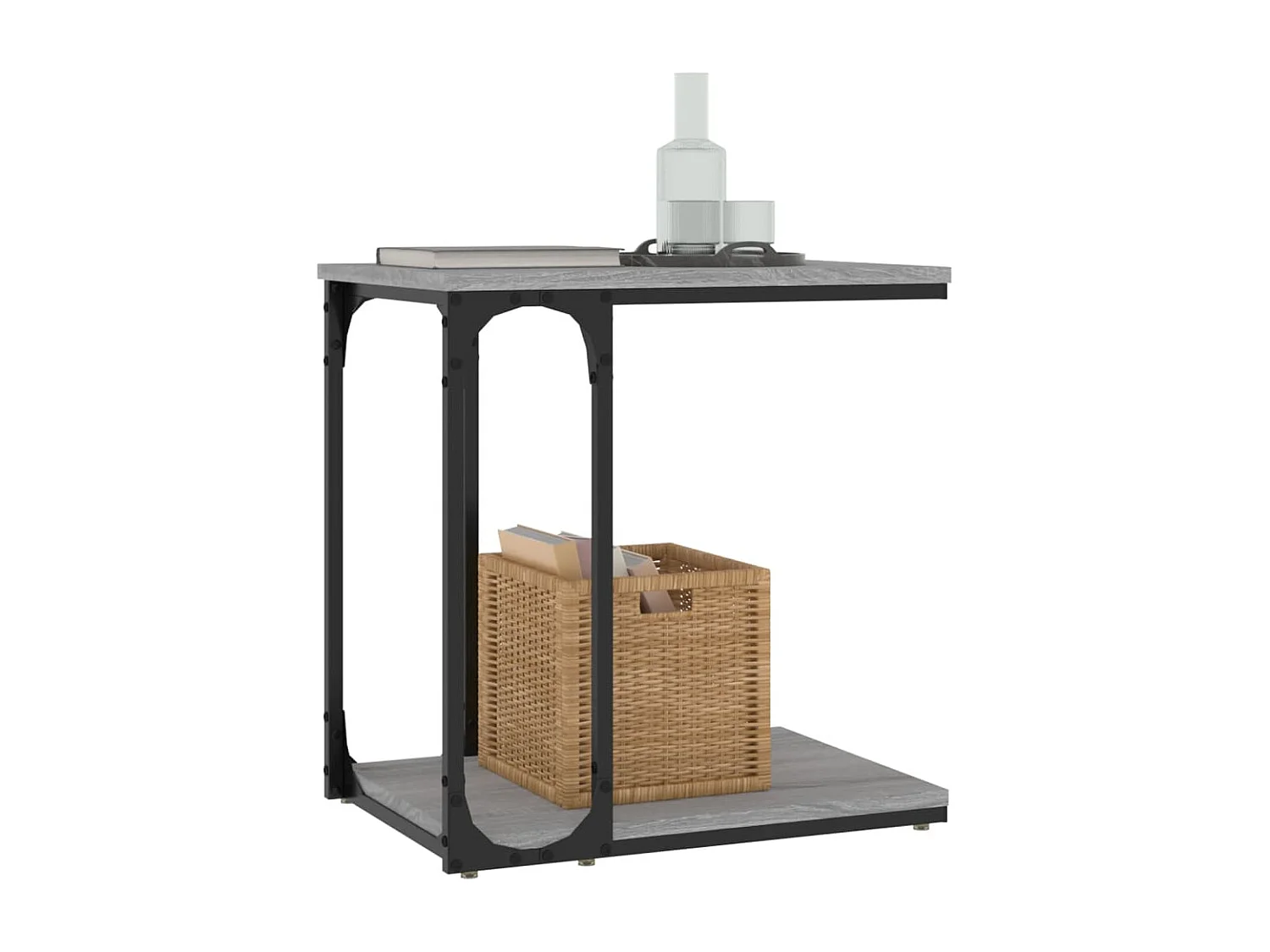 Table d'appoint Sonoma gris 50x35x52 cm Bois d'ingénierie