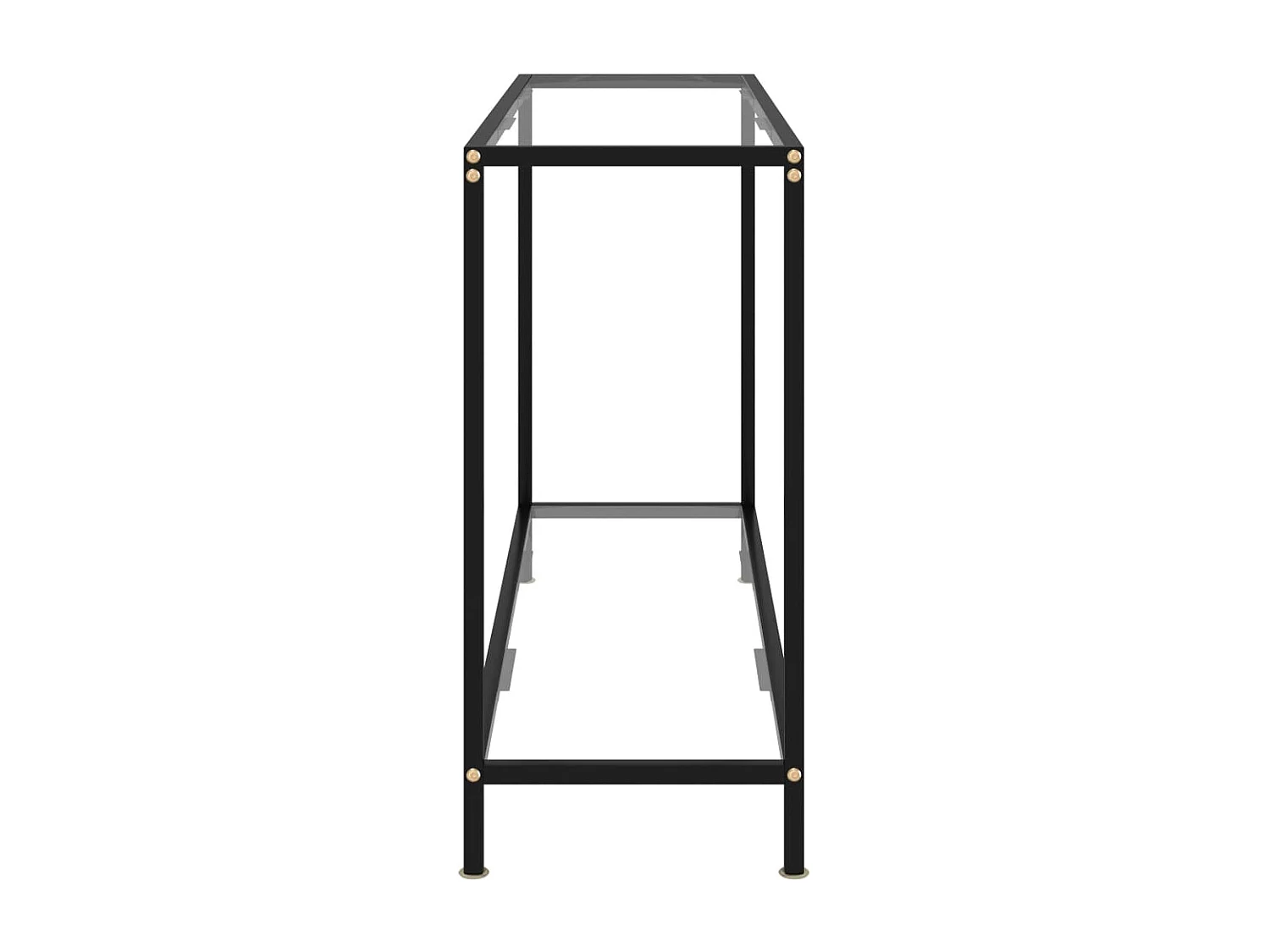 Table console Transparent 120x35x75 cm Verre trempé