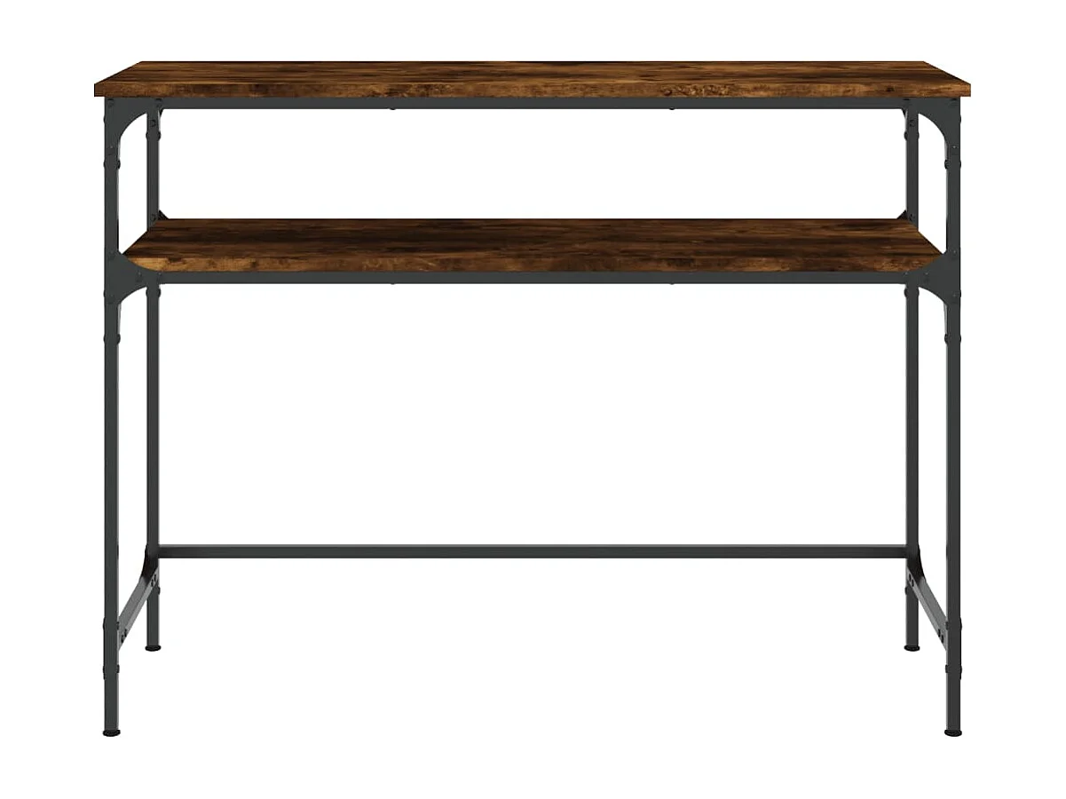 Wandtafel 100x35,5x75 cm bewerkt hout gerookt eikenkleurig