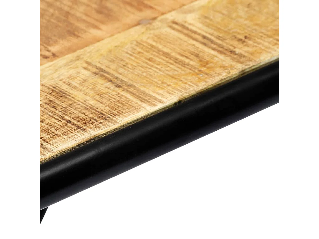 Table console 140 x 35 x 76 cm Bois de manguier massif brut