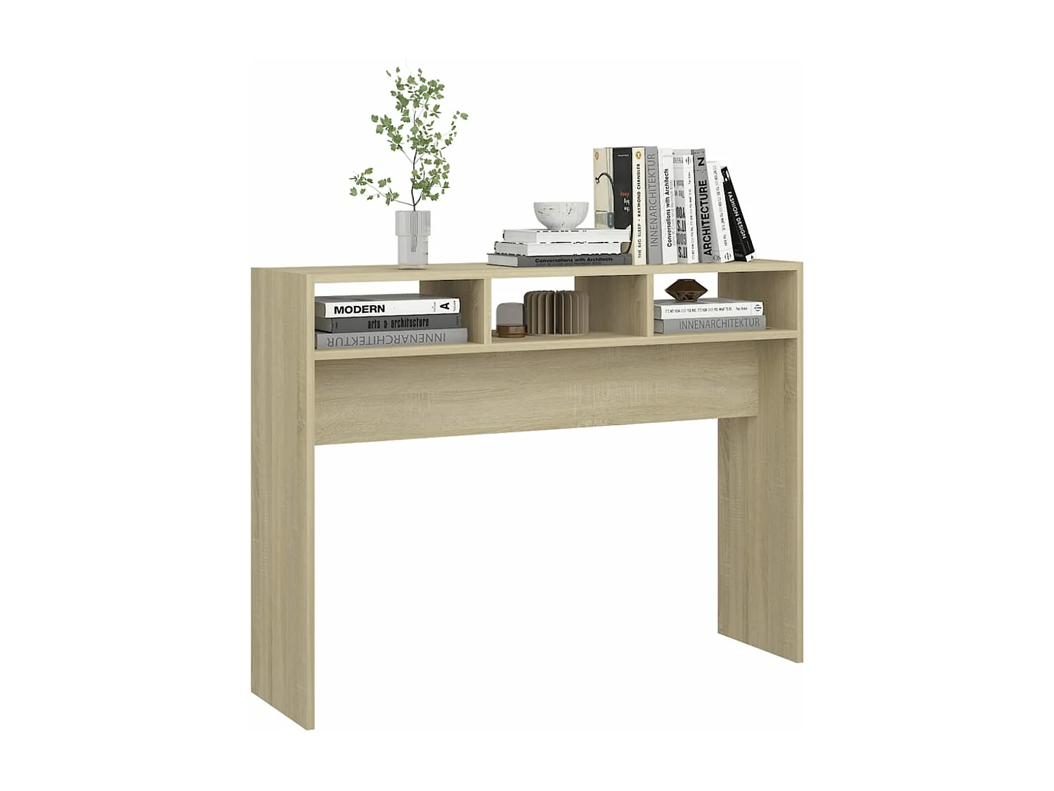 Table console Chêne sonoma 105x30x80 cm Aggloméré