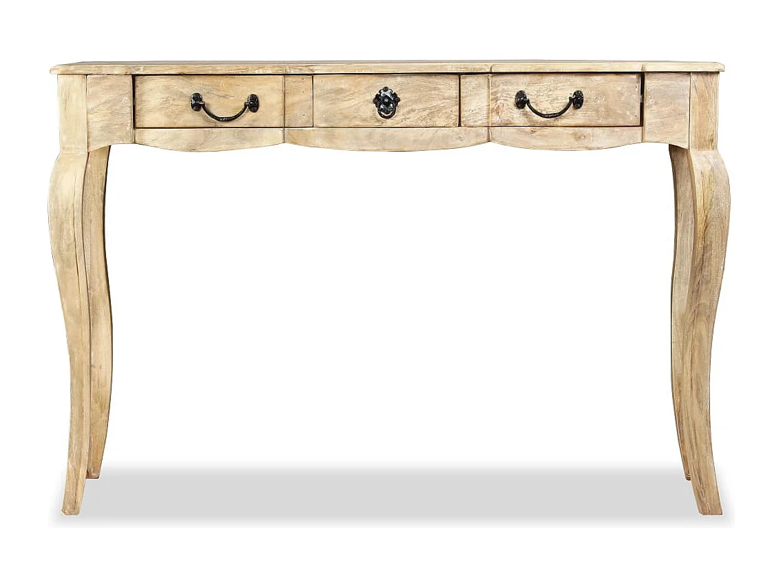 Table console Bois de manguier massif 120 x 50 x 80 cm