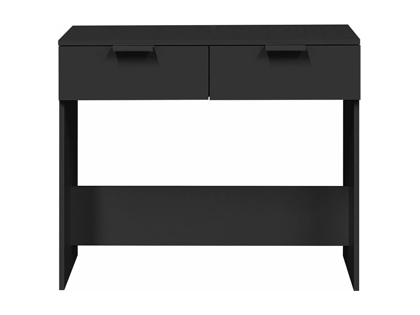 Table console noir 90x36x75 cm bois d'ingénierie