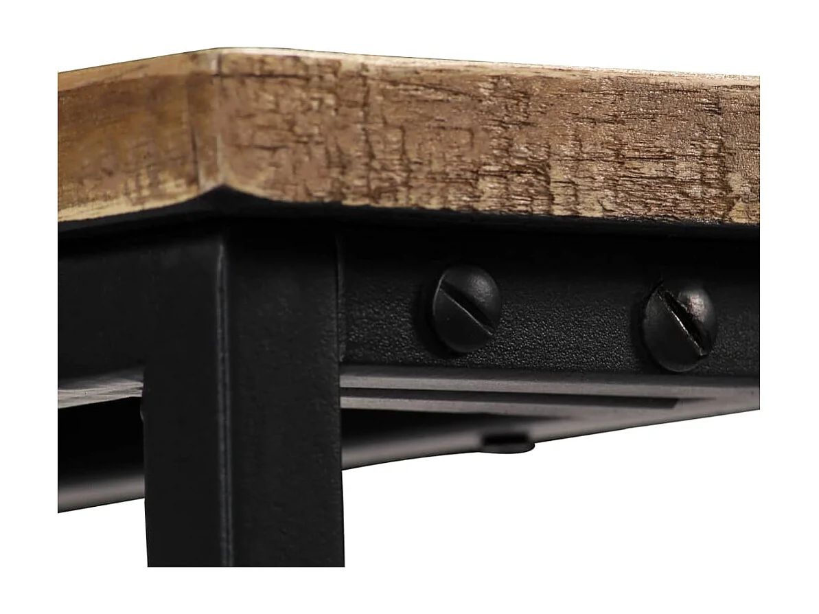 Mesa consola de teca maciza reciclada 90x30x76 cm