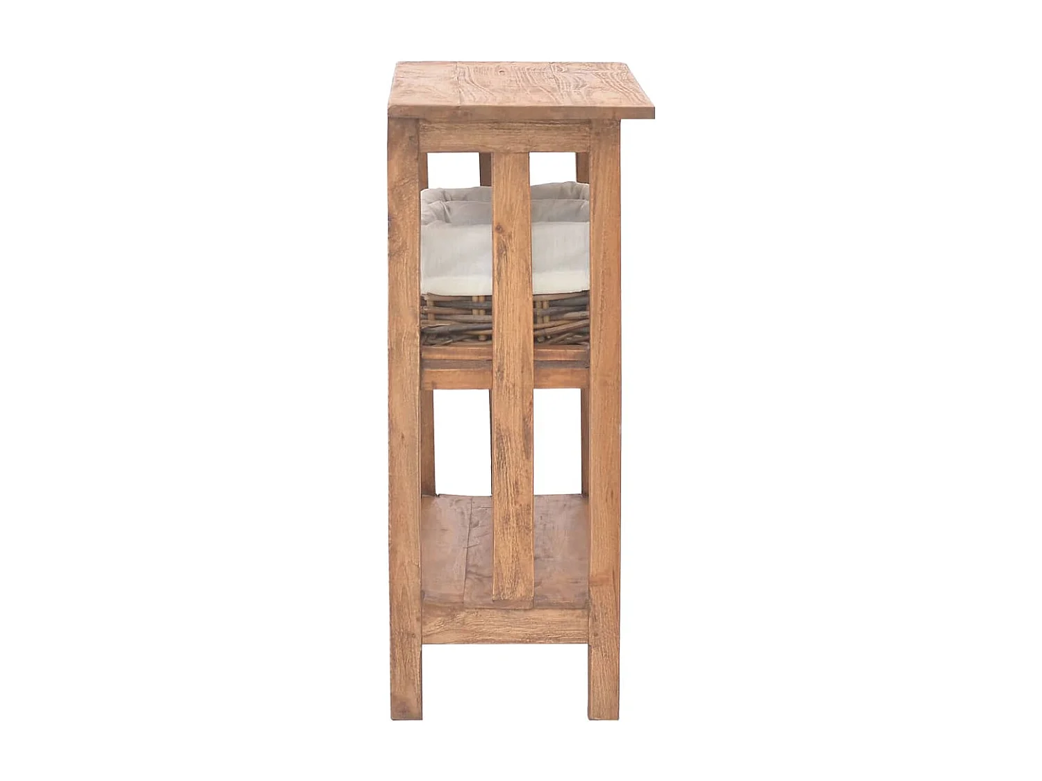 Table console Bois de récupération massif 69 x 28 x 70 cm