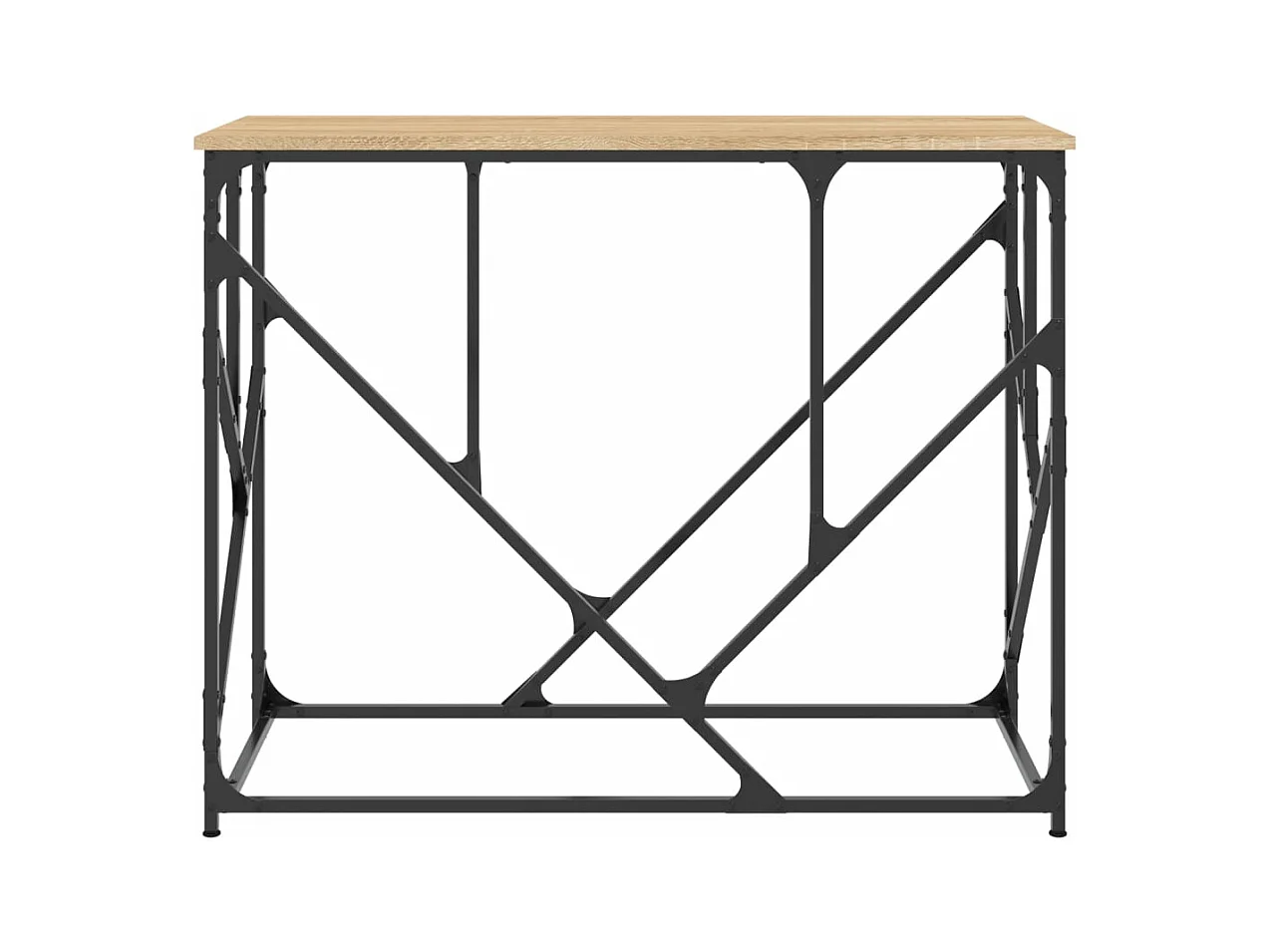 Table console chêne sonoma 100x40x80 cm bois d'ingénierie