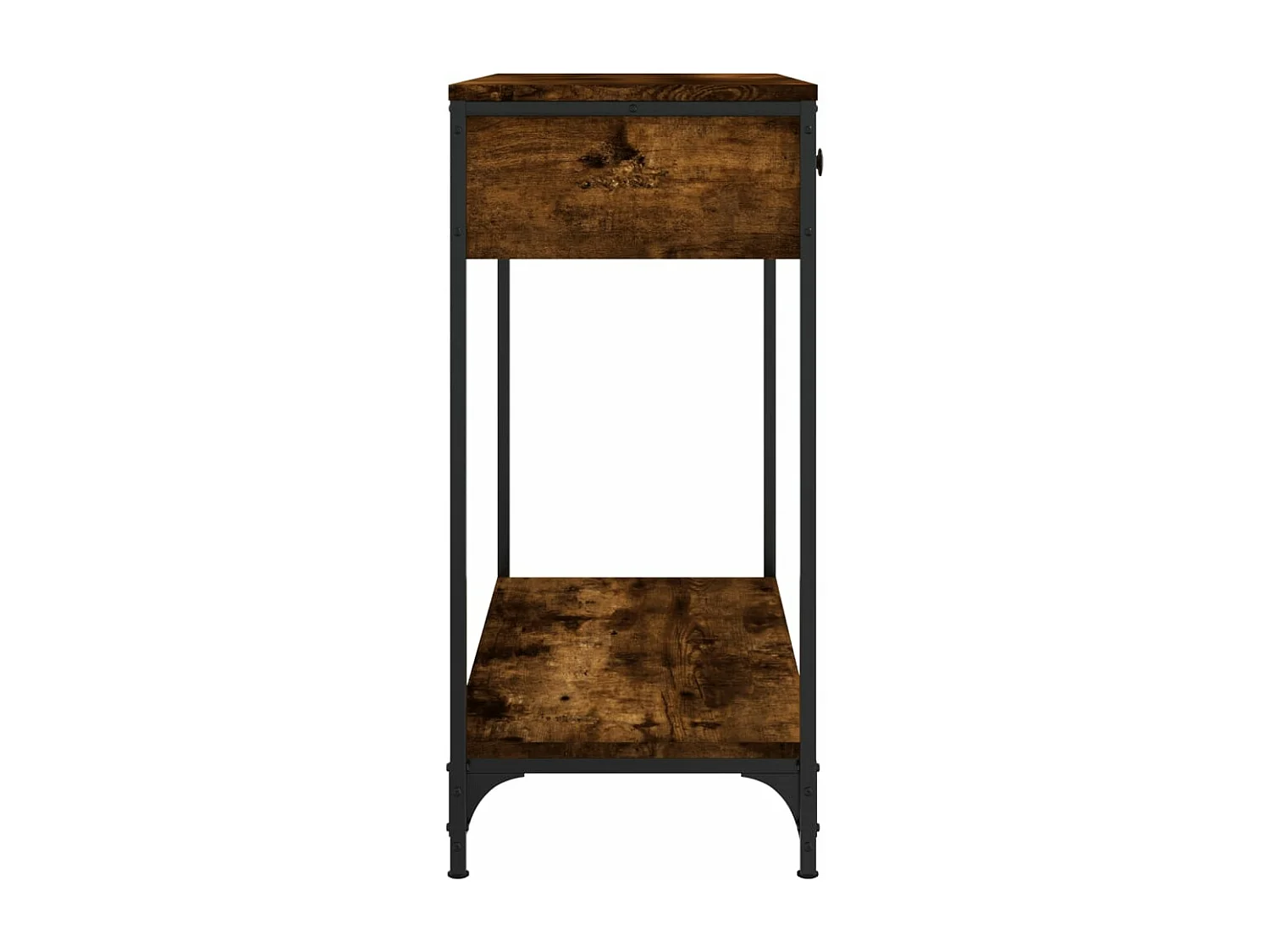 Mesa consola 75x34,5x75 cm derivados de madeira carvalho fumado