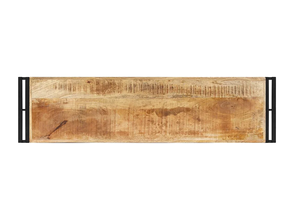 Mesa consola de madera de mango rugosa 120x30x75 cm