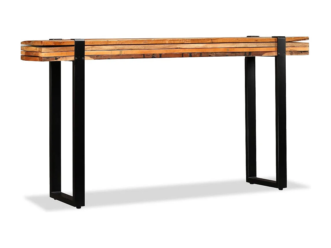 Mesa consola de madera maciza reciclada ajustable