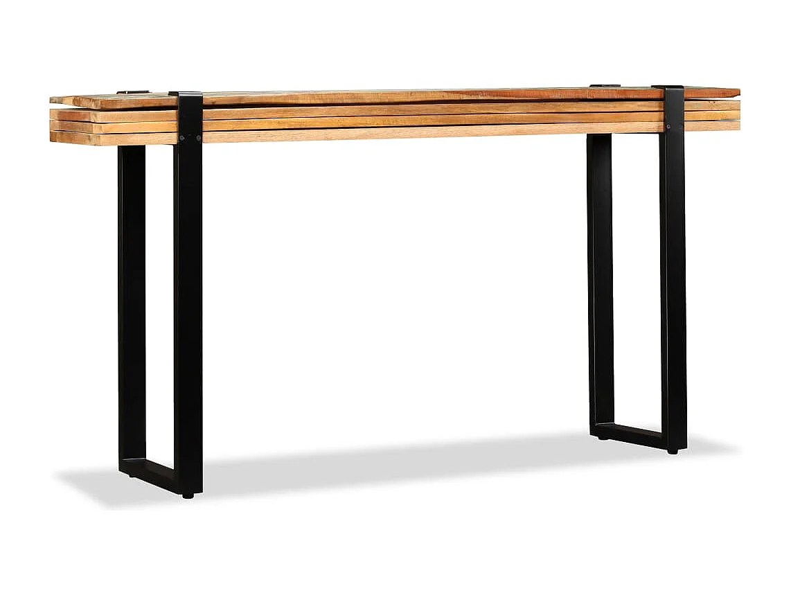 Mesa consola de madera maciza reciclada ajustable