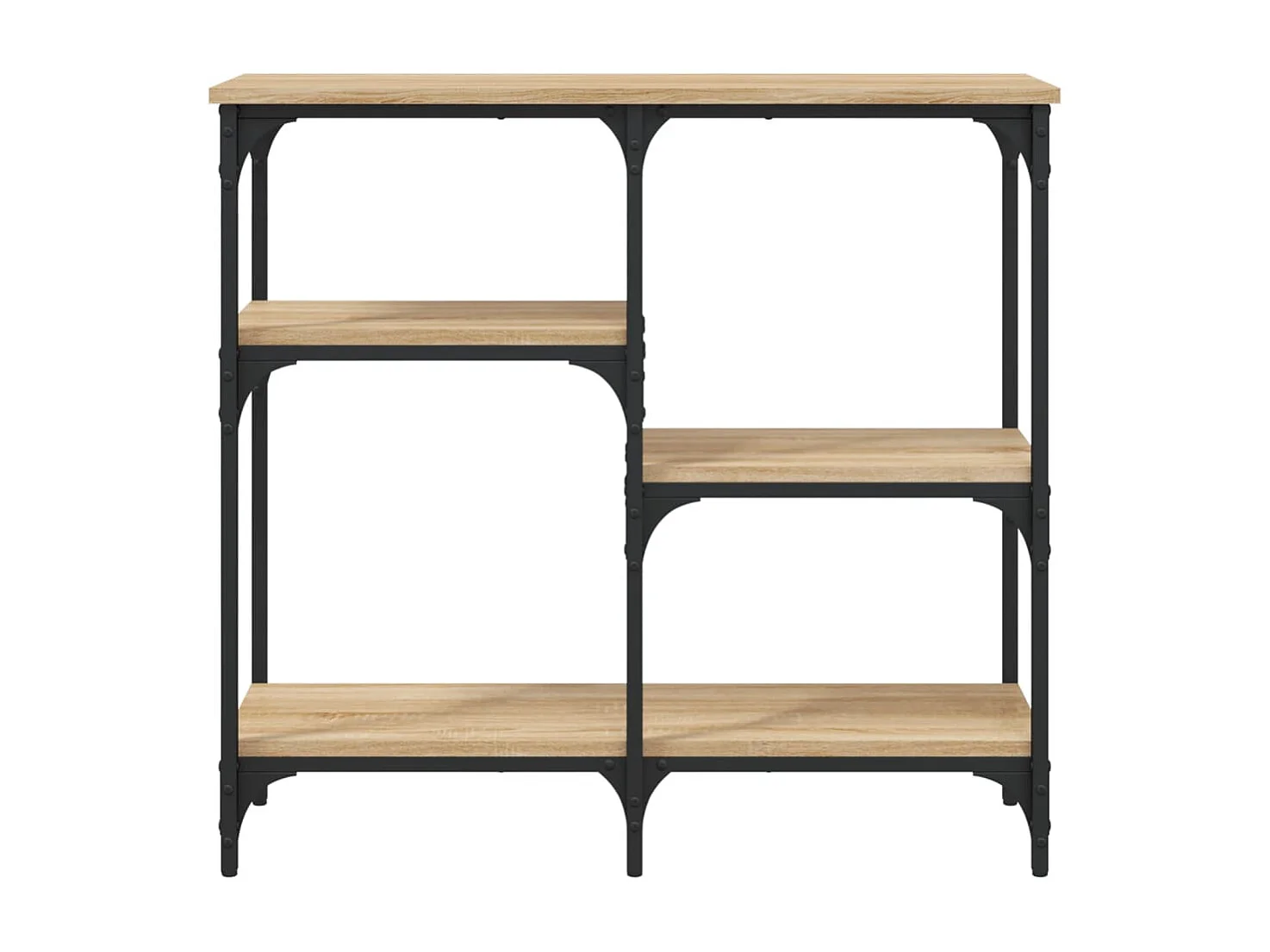 Table console chêne sonoma 80x29x75 cm bois d'ingénierie