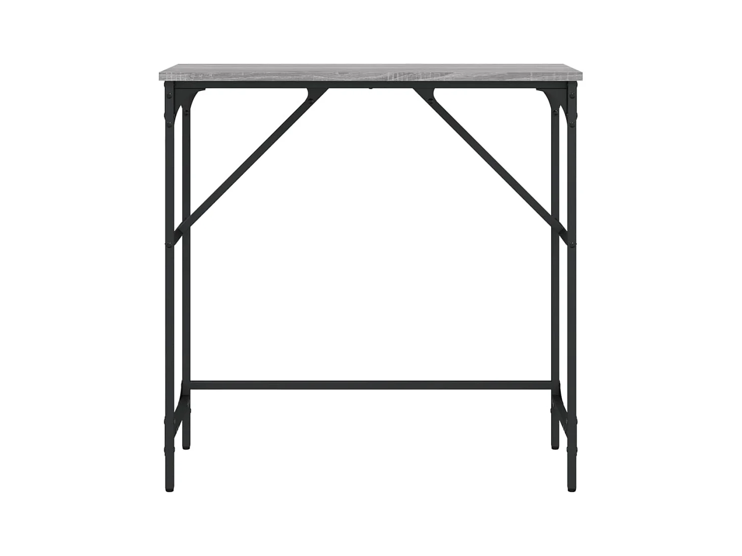 Table console sonoma gris 75x32x75 cm bois d'ingénierie