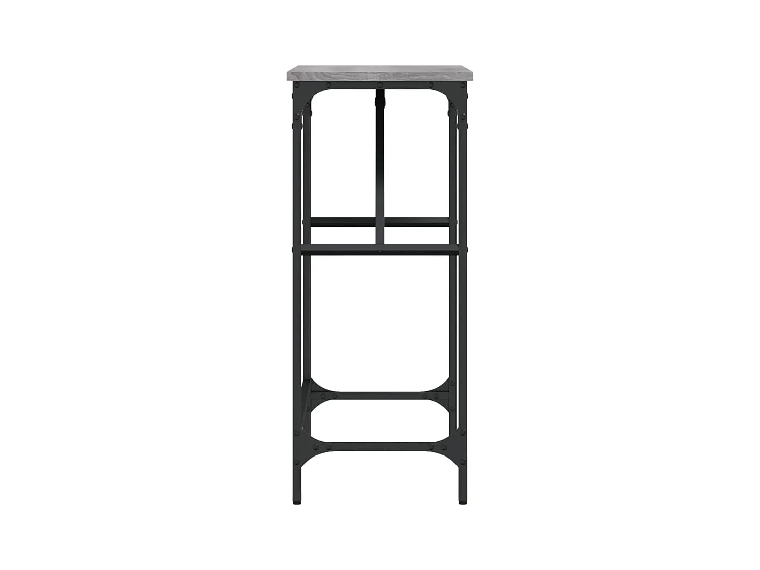 Table console sonoma gris 75x32x75 cm bois d'ingénierie