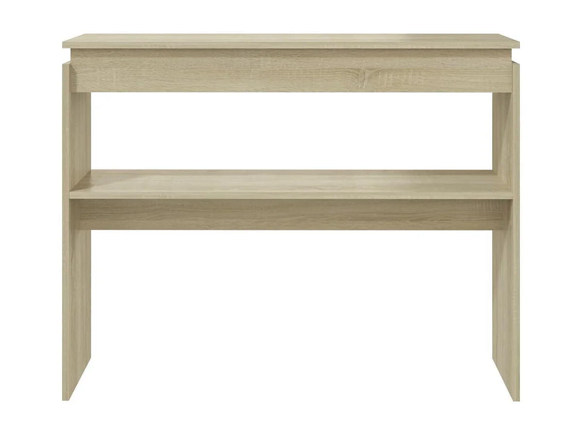 Table console Chêne sonoma 102x30x80 cm Aggloméré