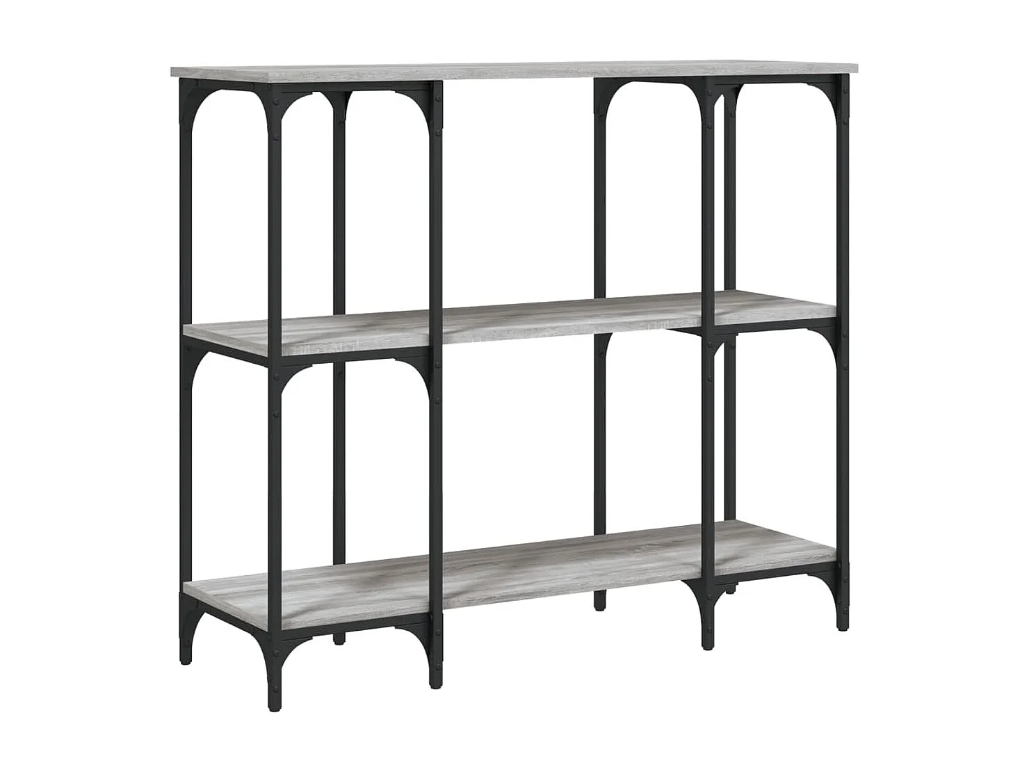 Table console sonoma gris 102x35x90 cm bois d'ingénierie