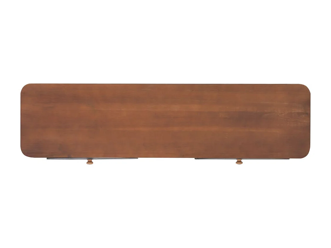 Table console avec 2 tiroirs 120x30x75 cm Bois de sapin massif