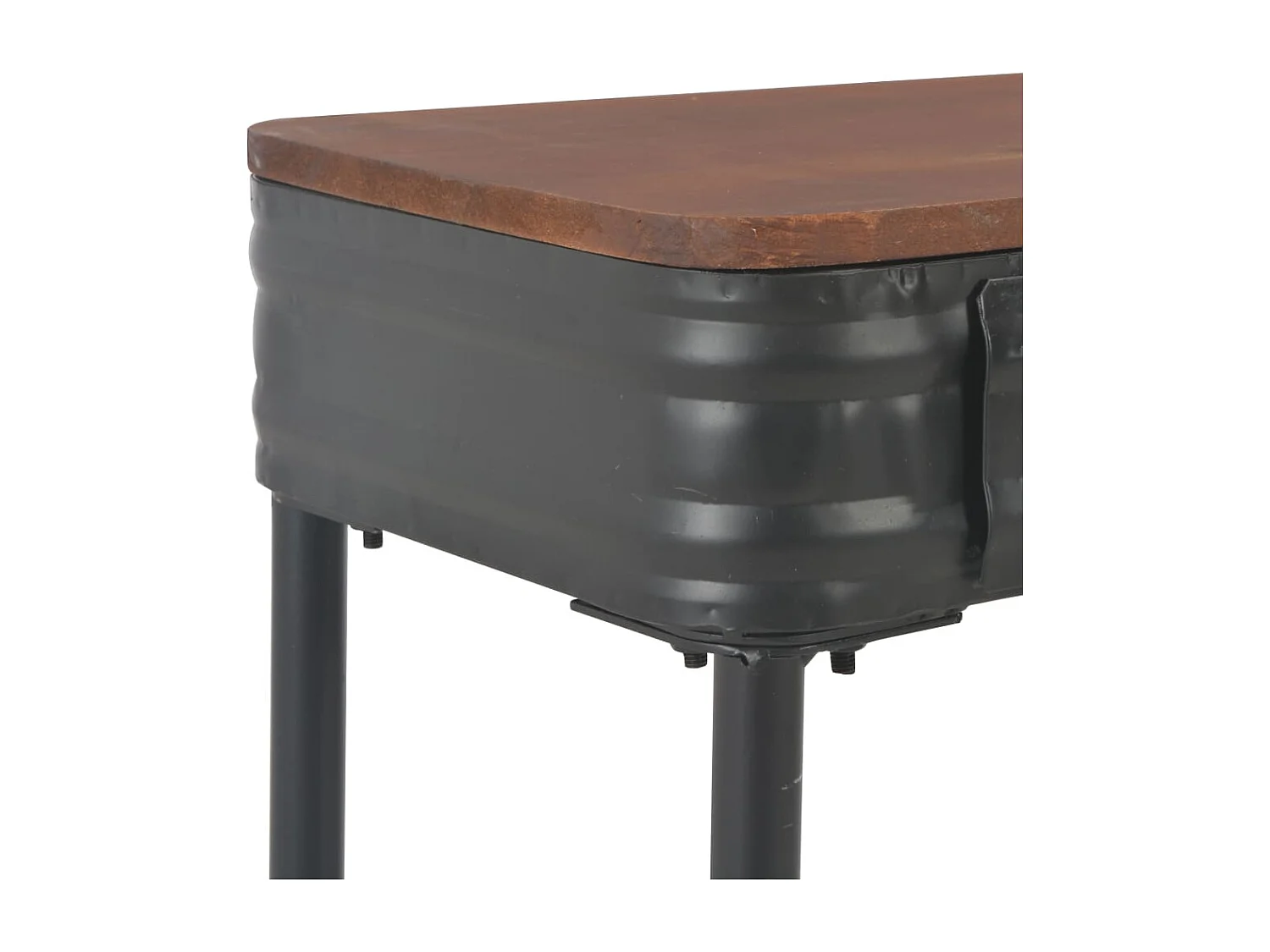 Table console avec 2 tiroirs 120x30x75 cm Bois de sapin massif