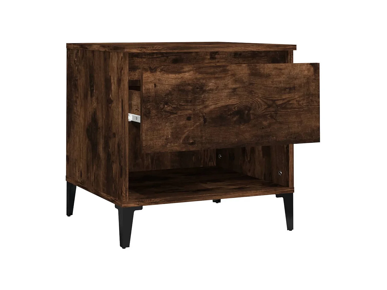 Tables d'appoint 2 pièces Chêne fumé 50x46x50 cm Bois ingénierie