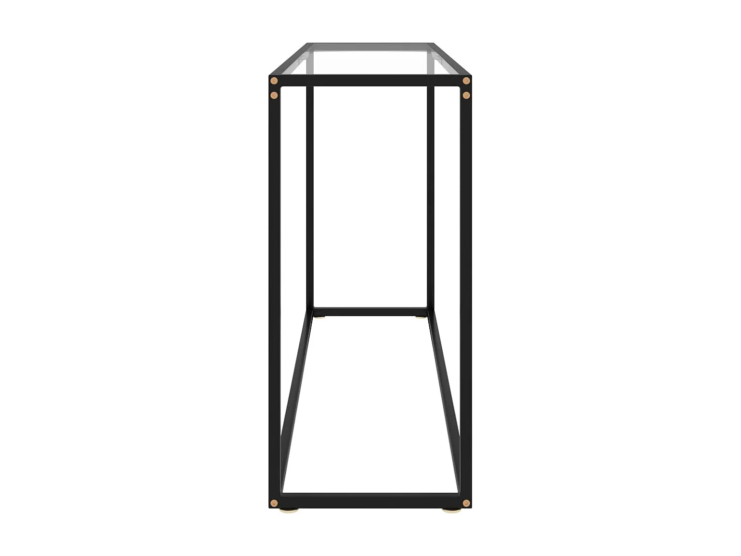 Table console Transparent 120x35x75 cm Verre trempé