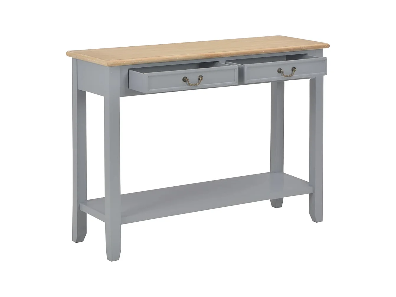 Table console Gris 110x35x80 cm Bois
