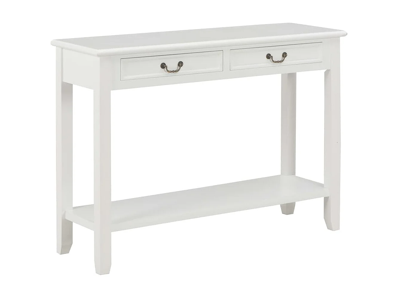 Table console Blanc 110x35x80 cm Bois