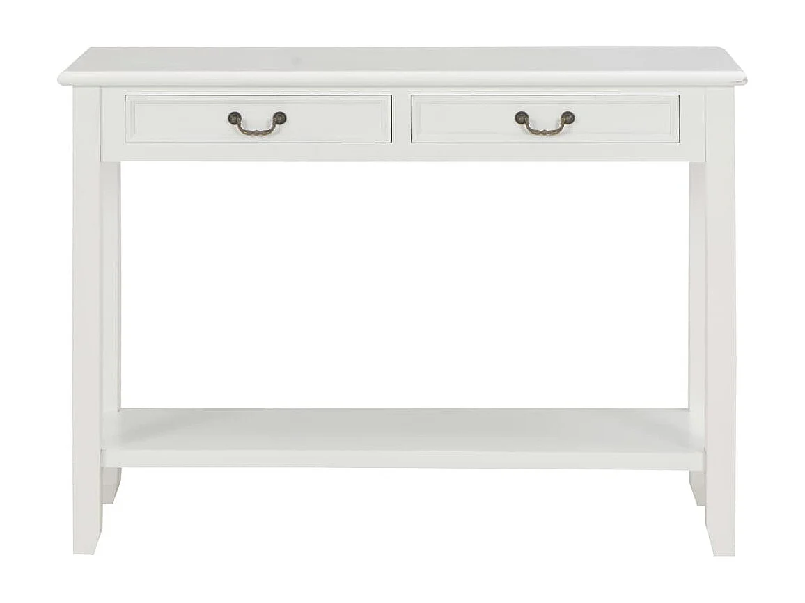 Table console Blanc 110x35x80 cm Bois