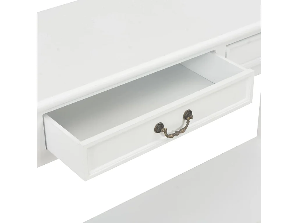 Table console Blanc 110x35x80 cm Bois