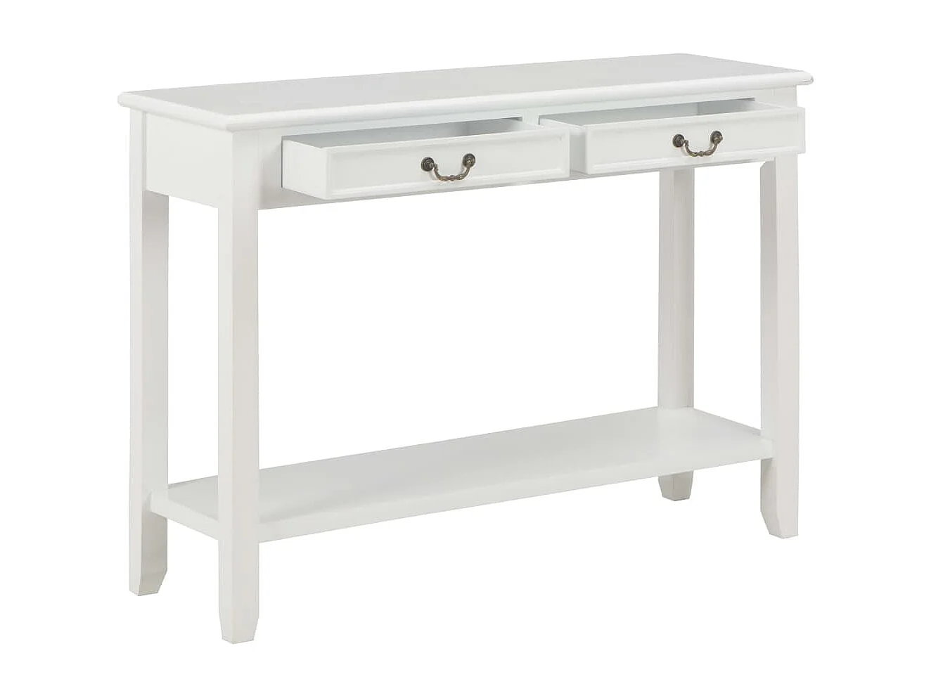 Table console Blanc 110x35x80 cm Bois