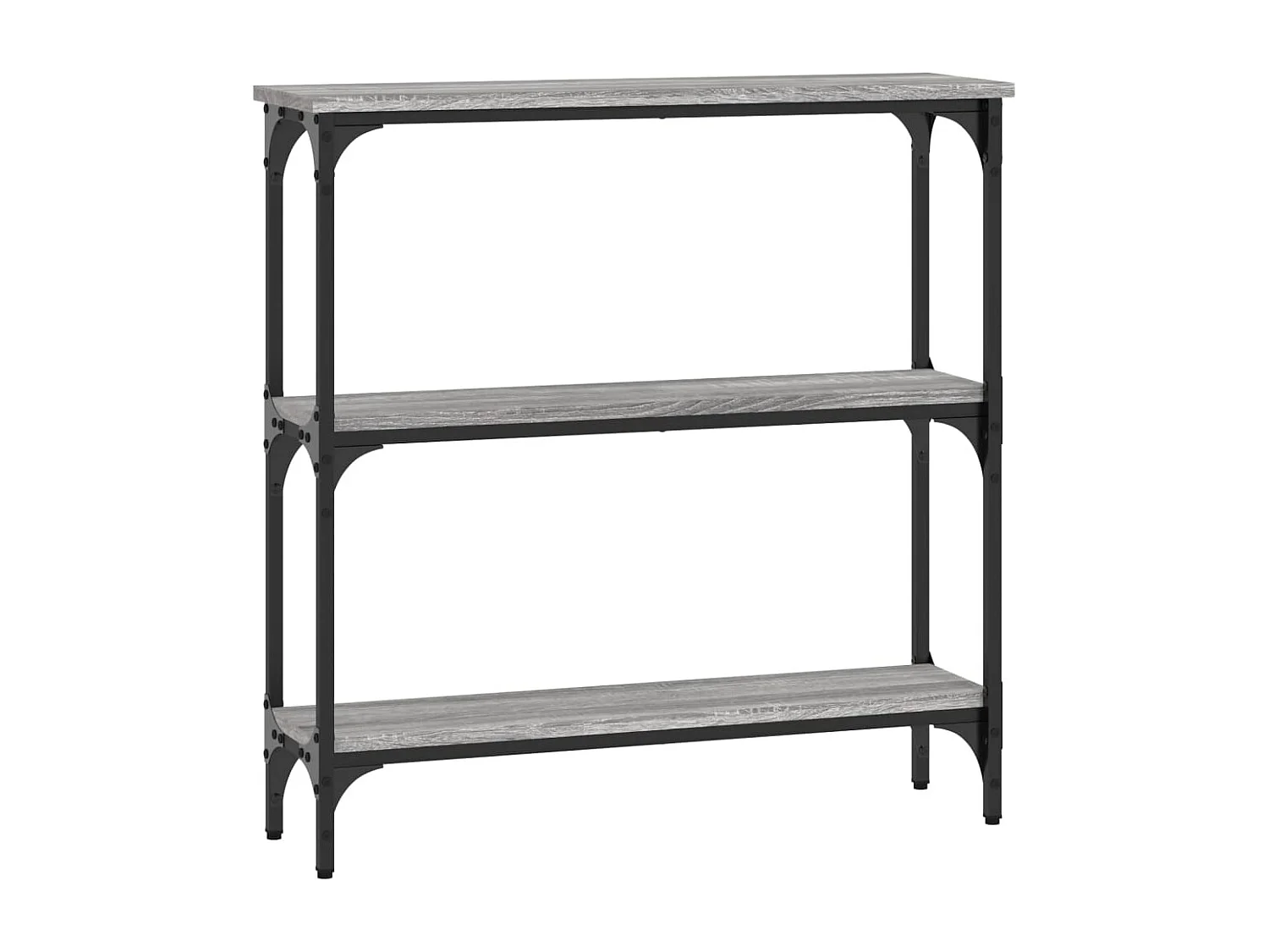 Wandtafel 75x22,5x75 cm bewerkt hout grijs sonoma eikenkleurig