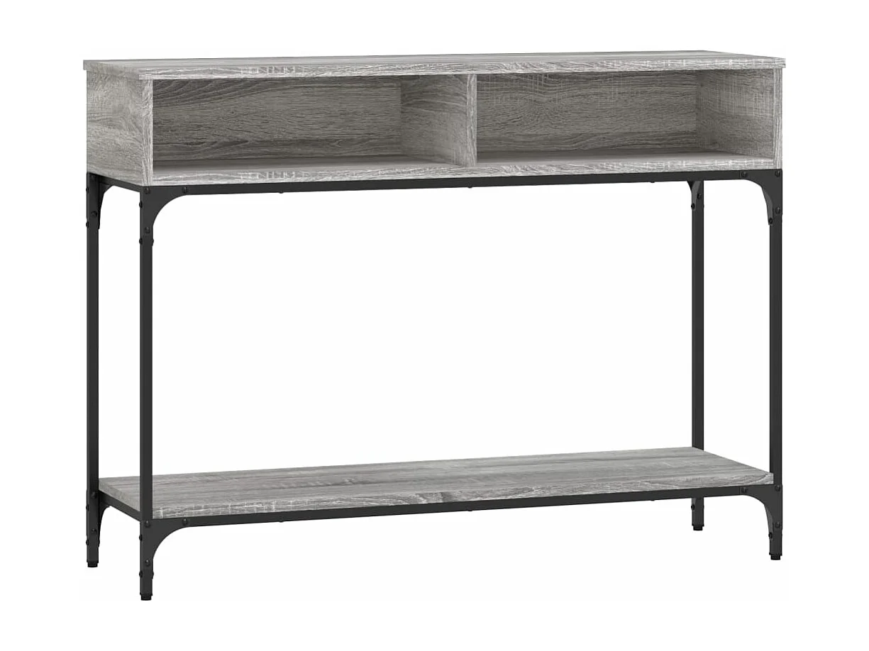 Table console sonoma gris 100x30,5x75 cm bois d'ingénierie