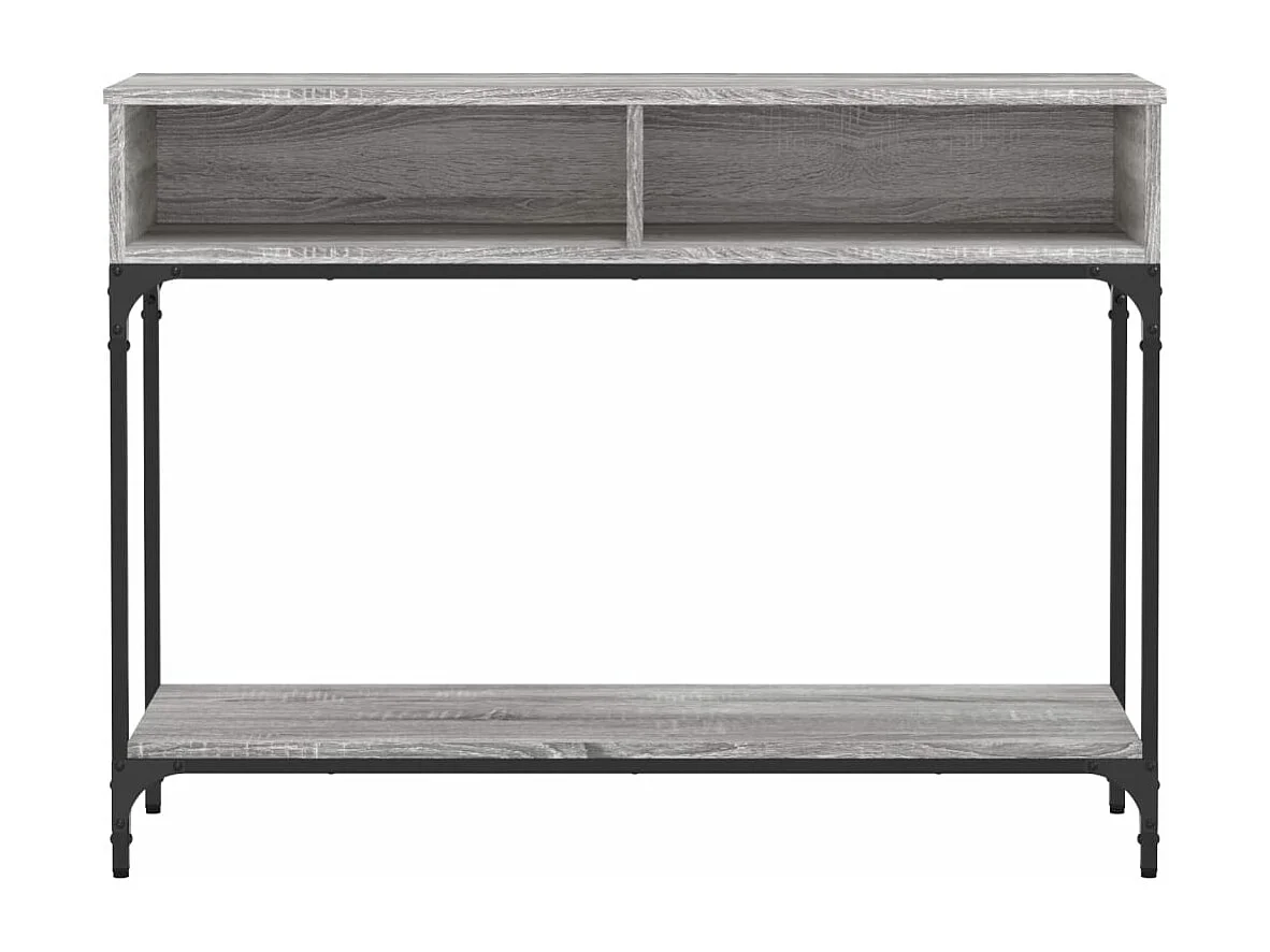 Table console sonoma gris 100x30,5x75 cm bois d'ingénierie