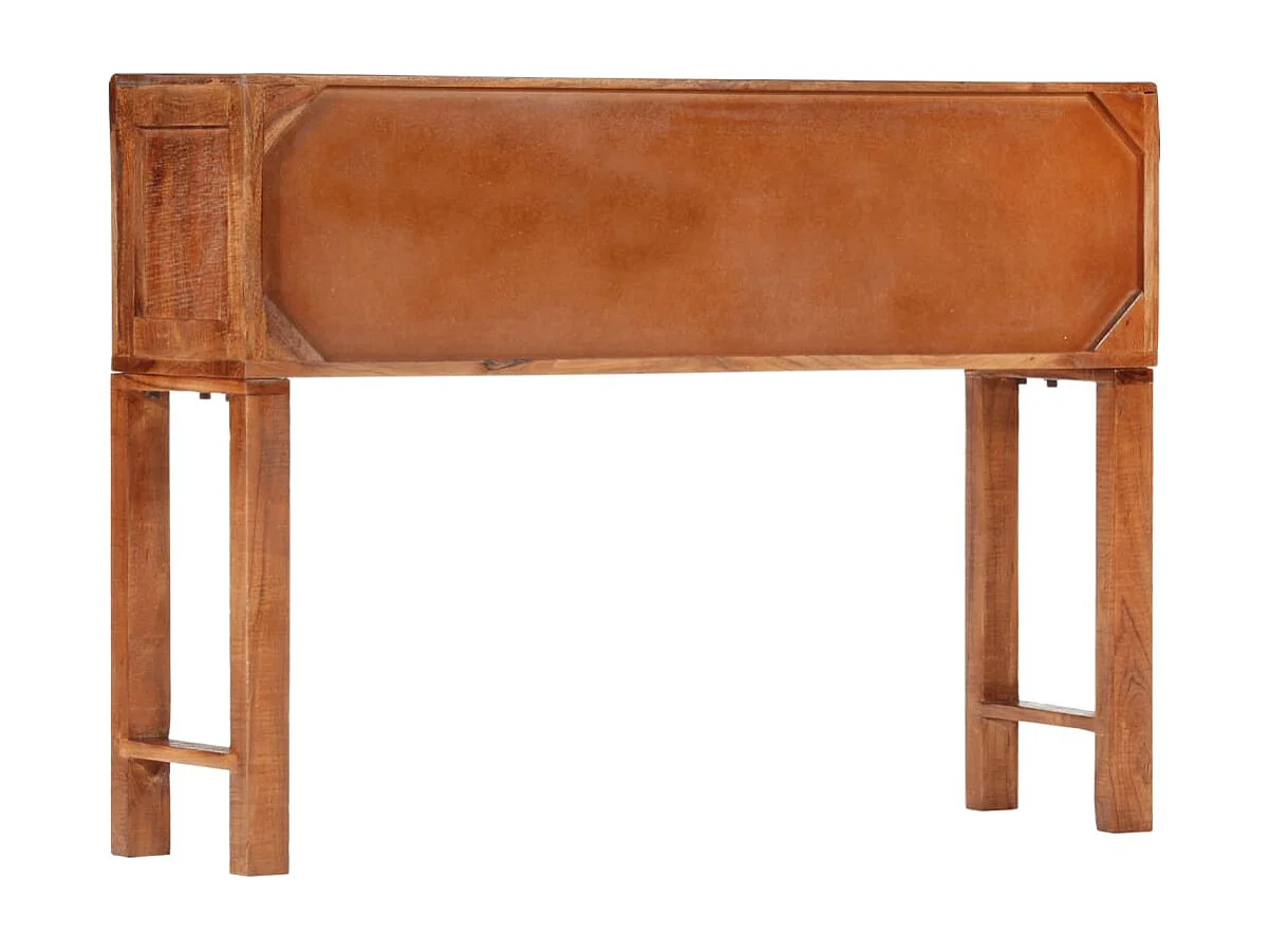 Table console 120x32x80 cm bois massif d'acacia