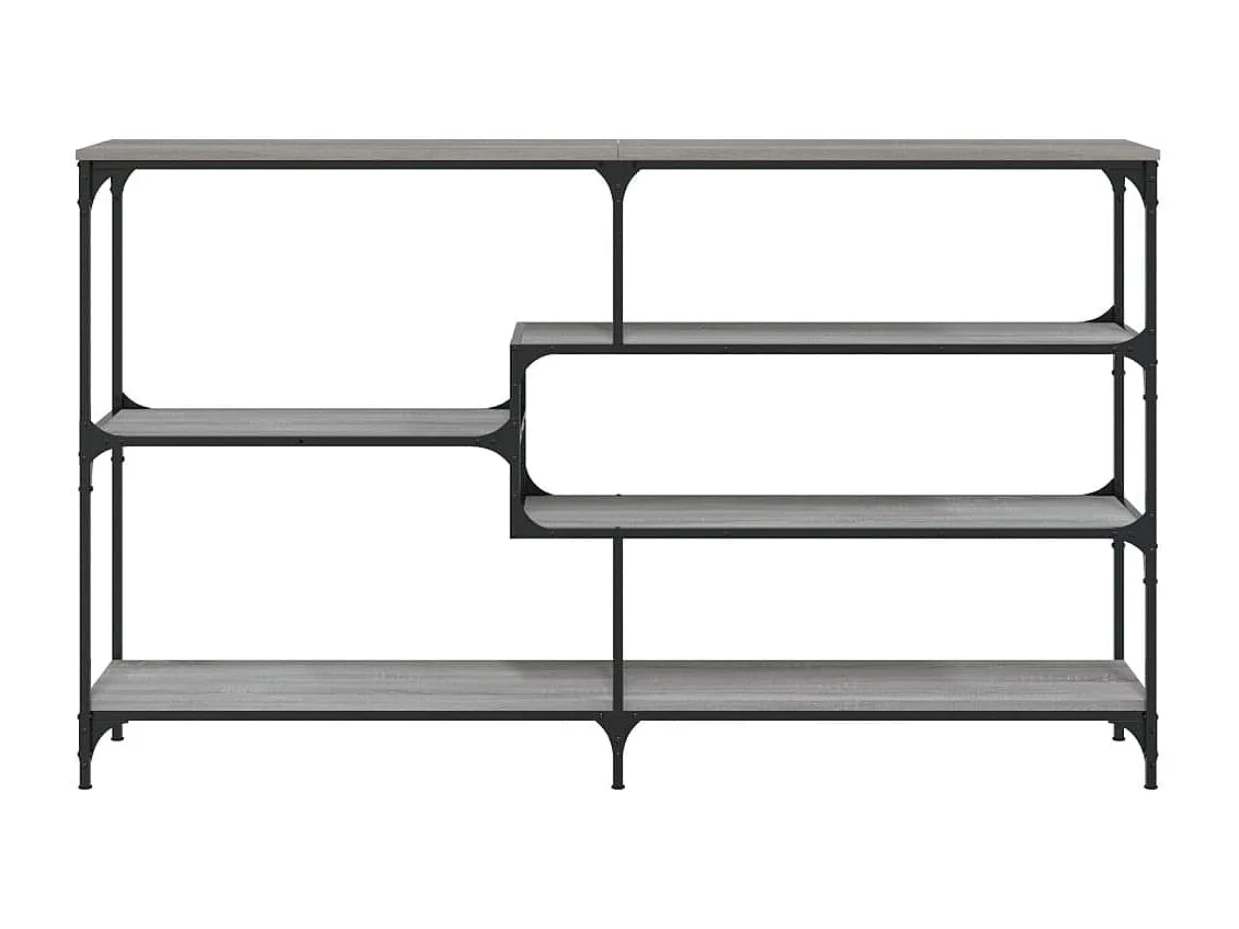 Table console sonoma gris 160x32x95 cm bois d'ingénierie
