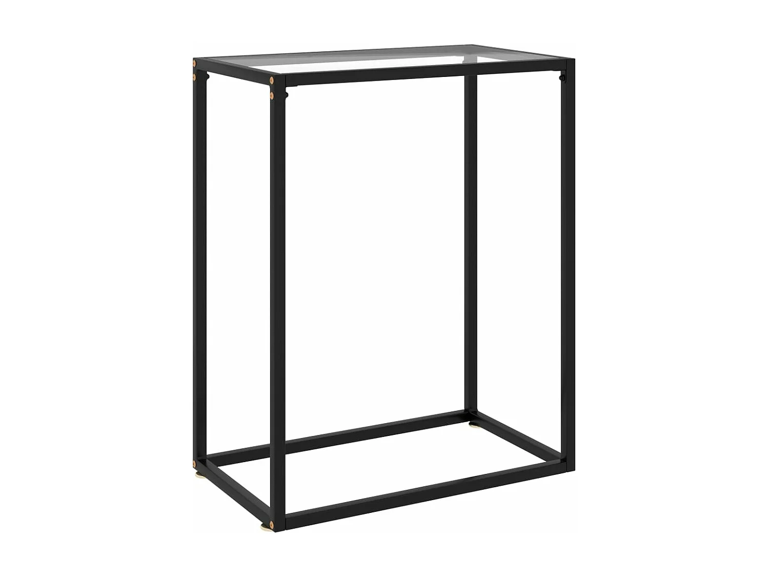 Table console Transparent 60x35x75 cm Verre trempé
