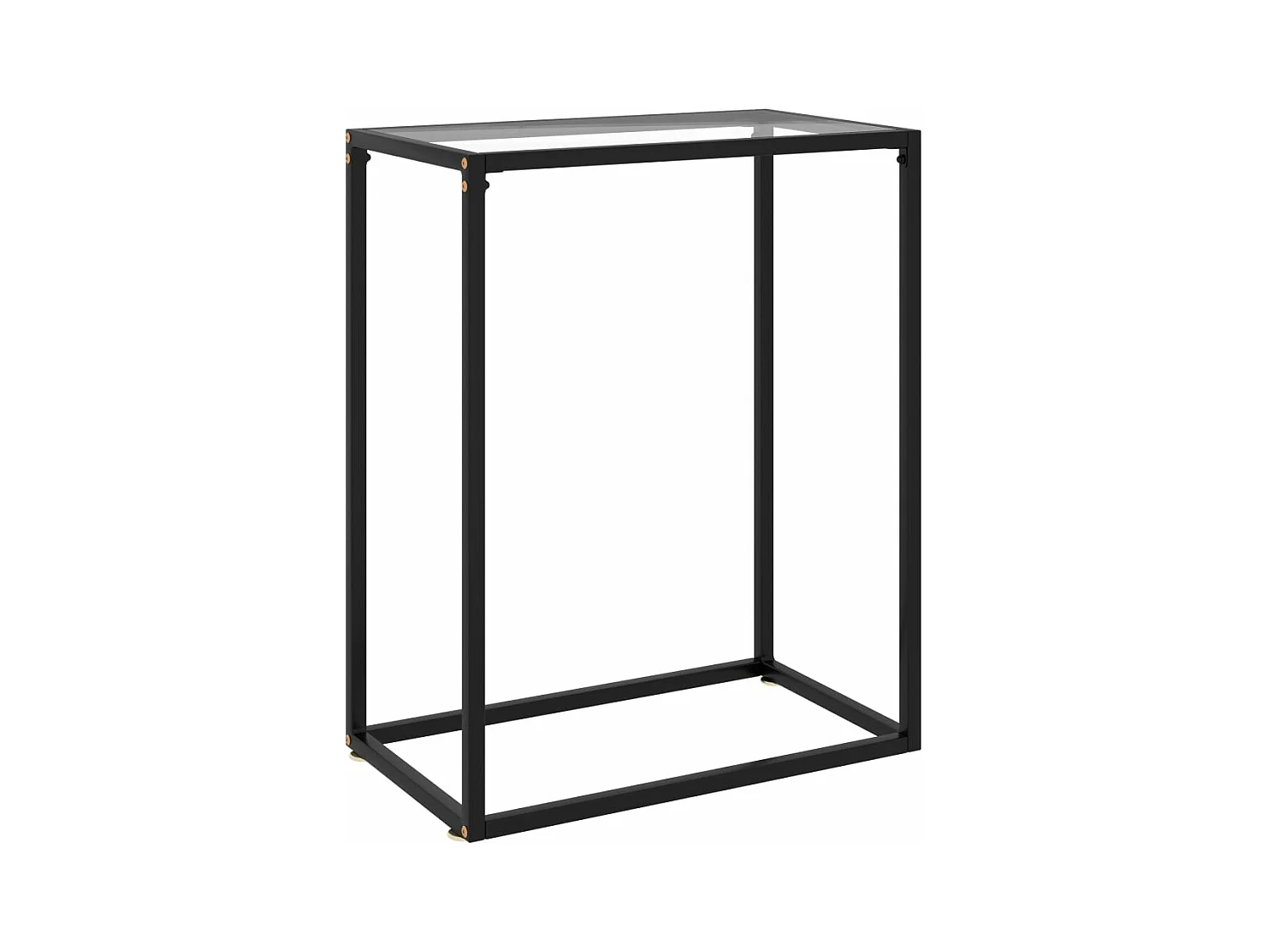 Table console Transparent 60x35x75 cm Verre trempé