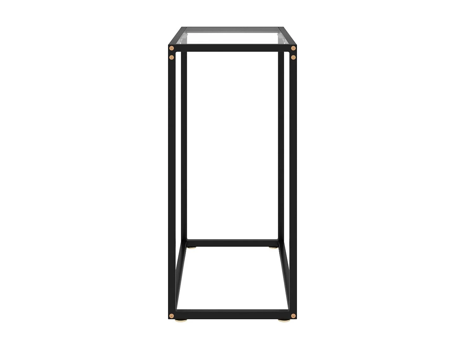 Table console Transparent 60x35x75 cm Verre trempé