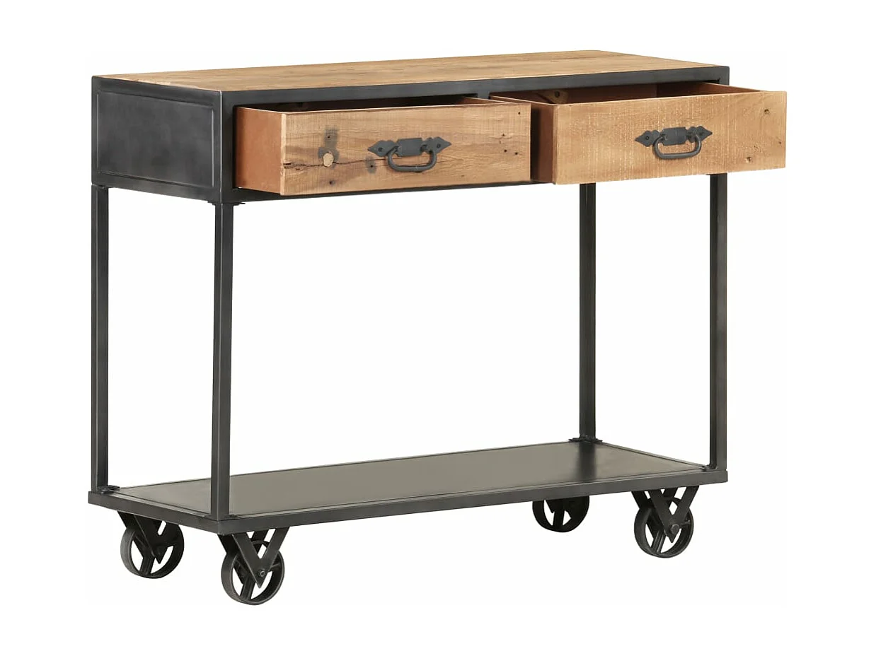 Table console 90x35x74 cm Bois de récupération massif