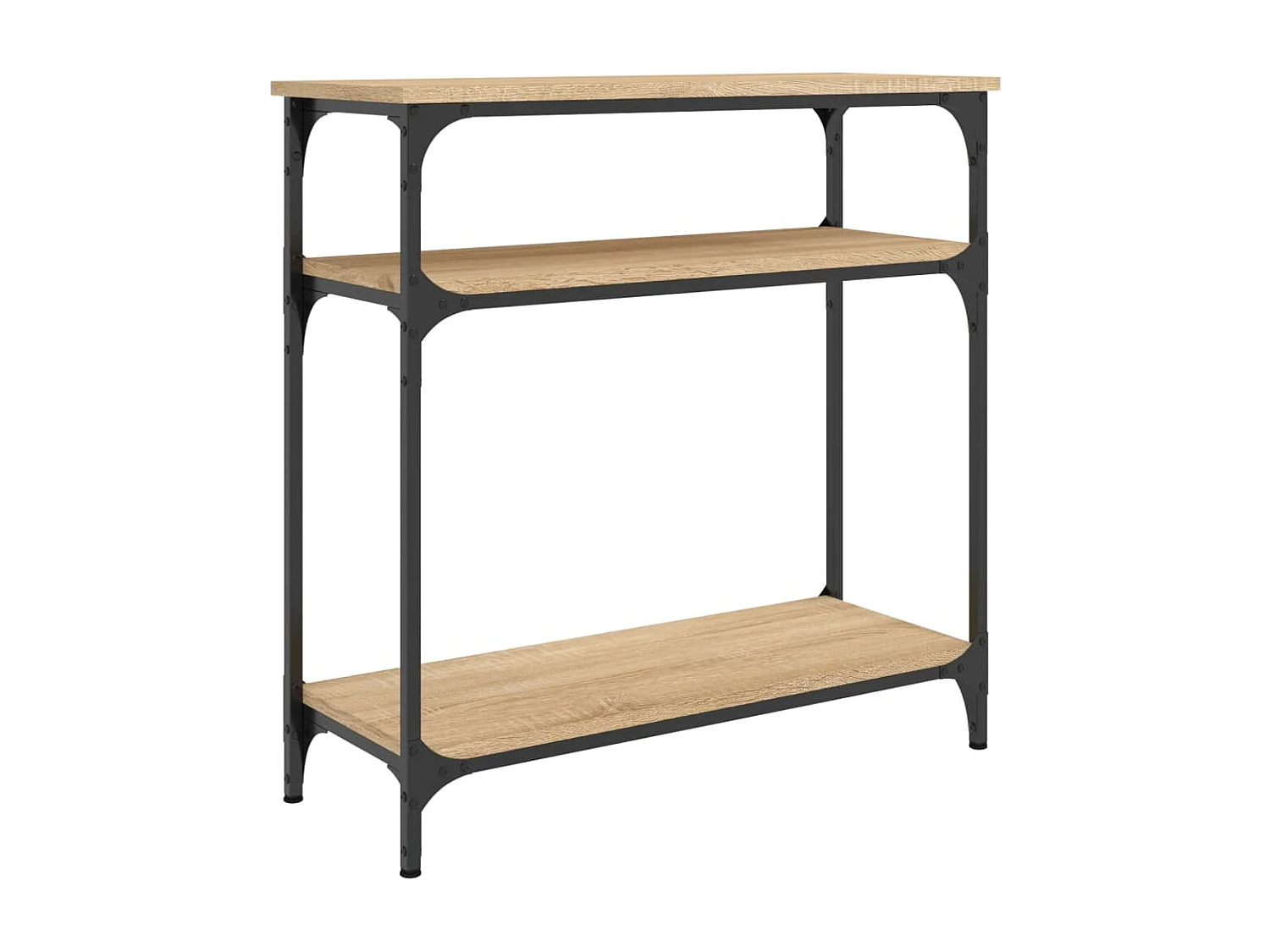 Table console chêne sonoma 75x29x75 cm bois d'ingénierie