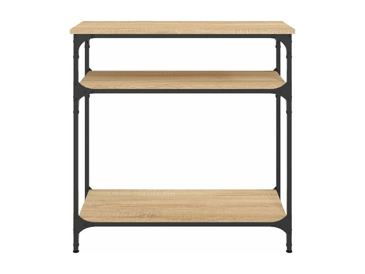 Table console chêne sonoma 75x29x75 cm bois d'ingénierie