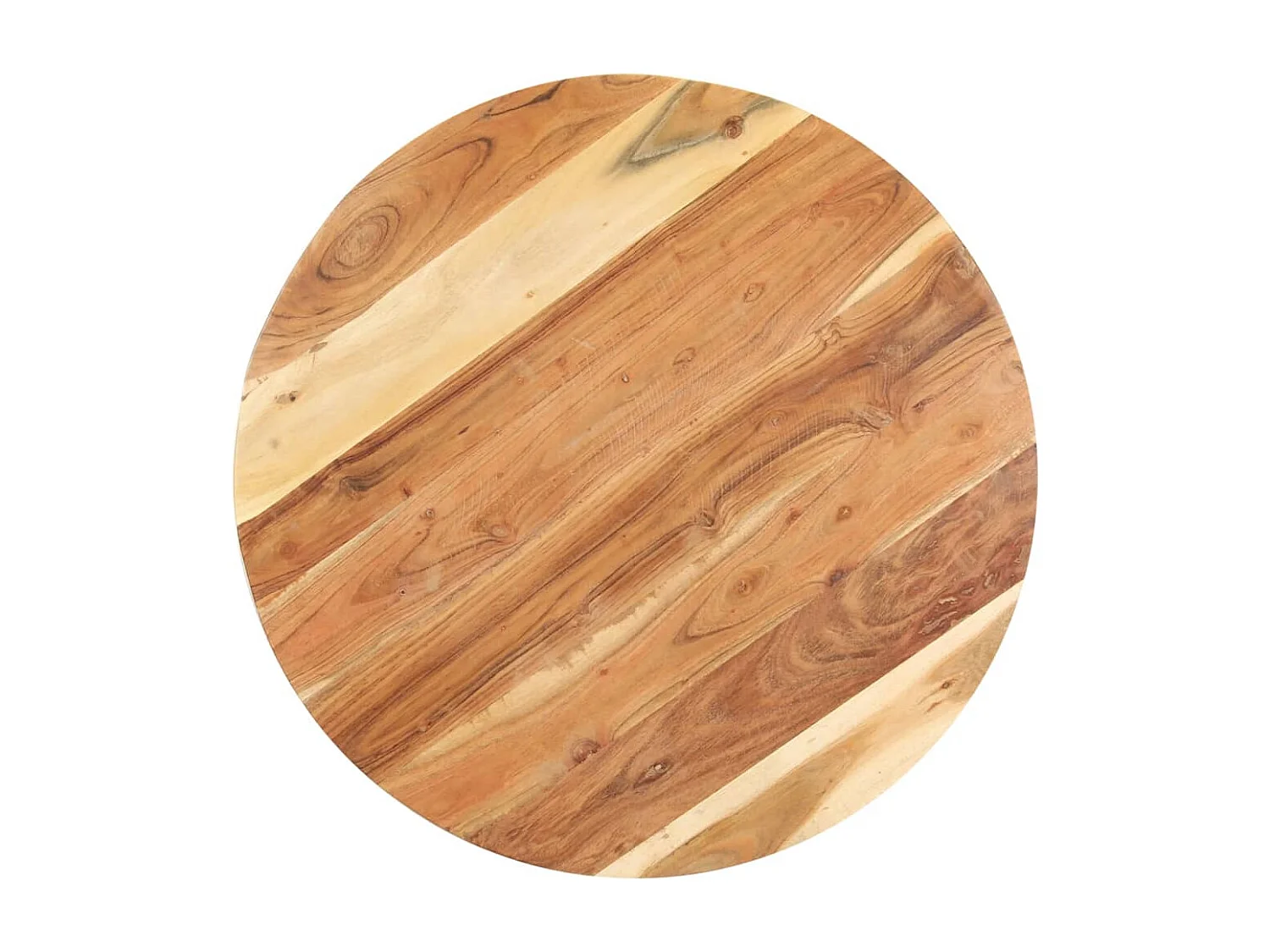 Mesa auxiliar de madera maciza de acacia 68x68x56 cm