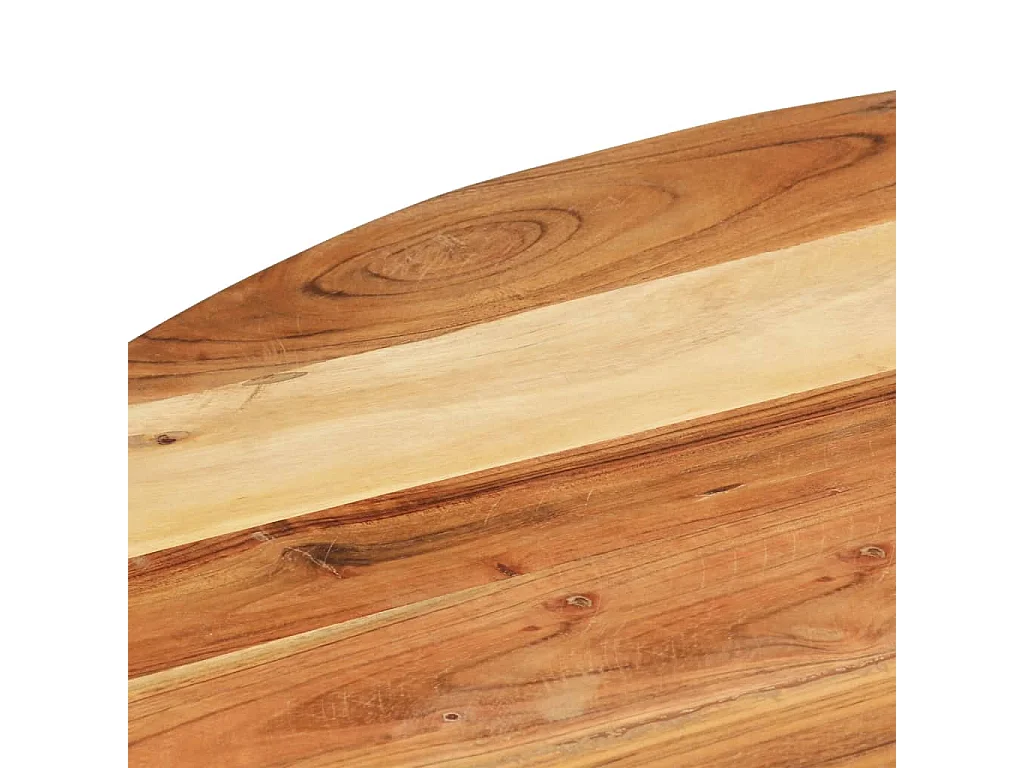 Mesa auxiliar de madera maciza de acacia 68x68x56 cm