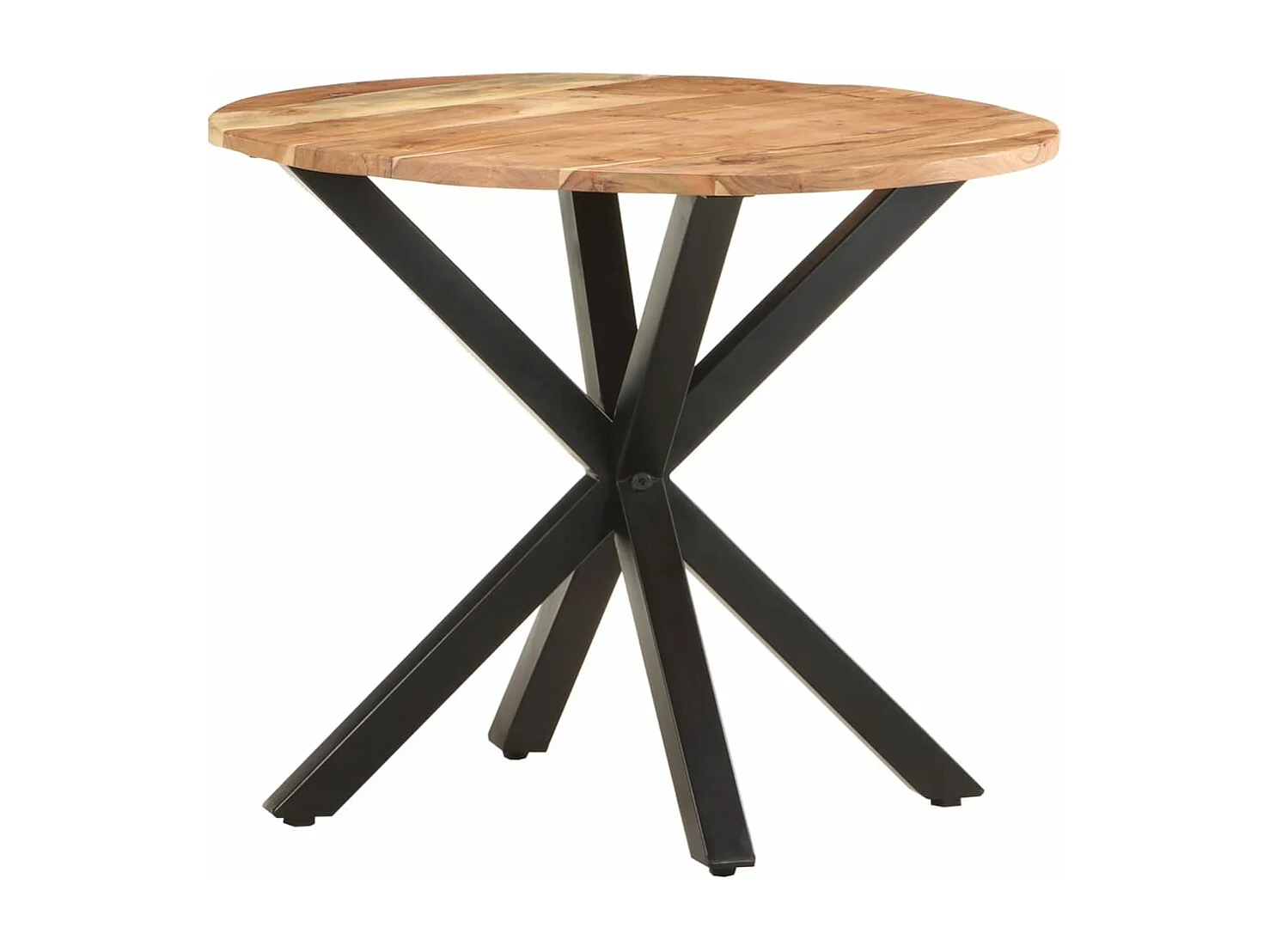 Mesa auxiliar de madera maciza de acacia 68x68x56 cm