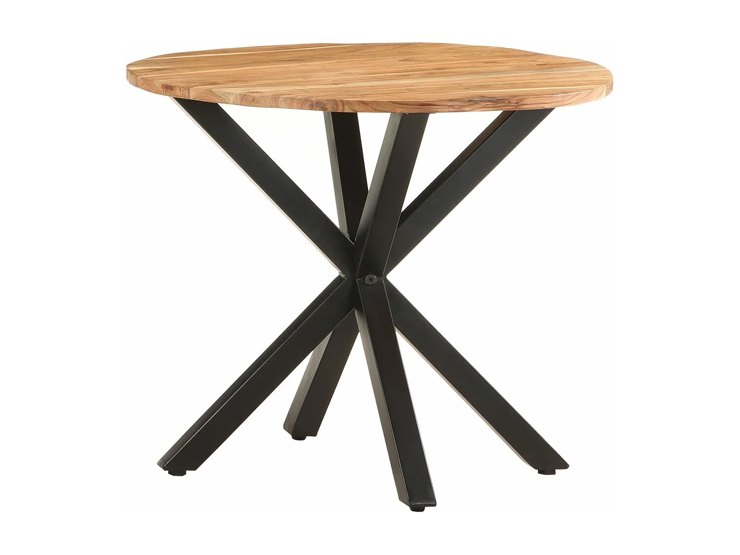 Mesa auxiliar de madera maciza de acacia 68x68x56 cm