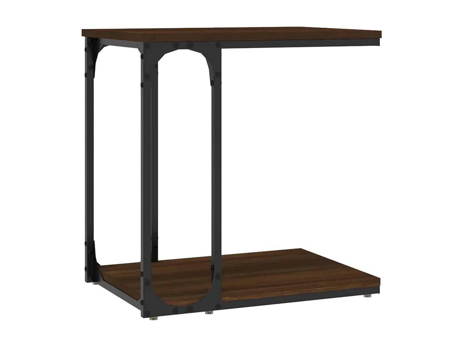 Table d'appoint Chêne marron 50x35x52 cm Bois d'ingénierie