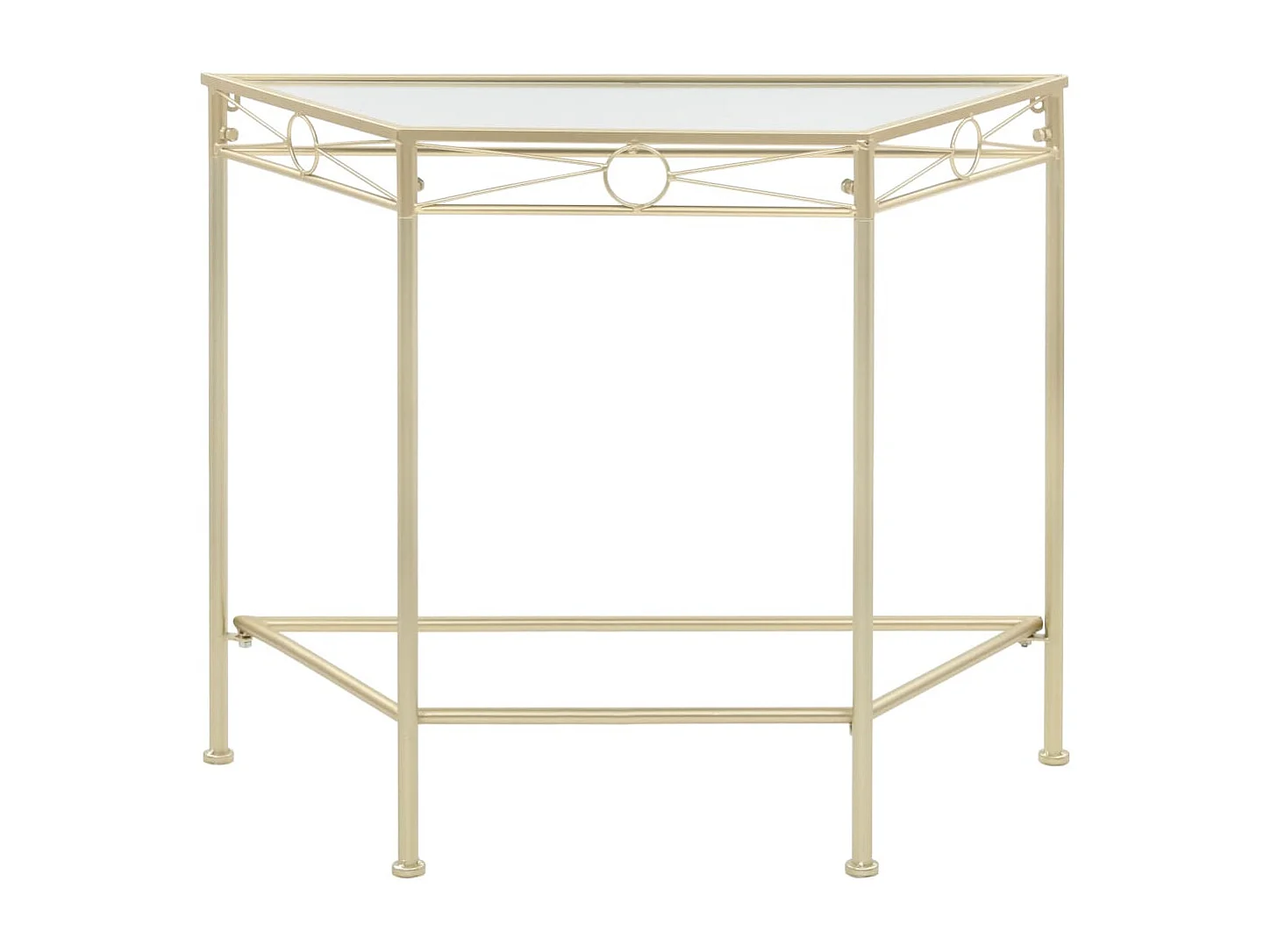 Table d'appoint Style vintage Métal 87 x 34 x 73 cm Doré