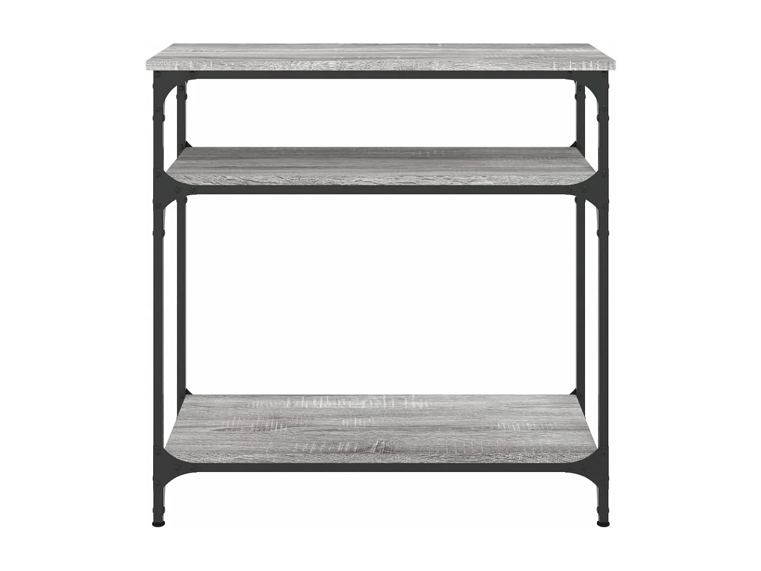 Table console sonoma gris 75x29x75 cm bois d'ingénierie