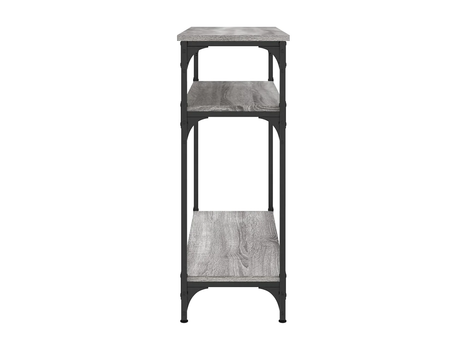 Table console sonoma gris 75x29x75 cm bois d'ingénierie